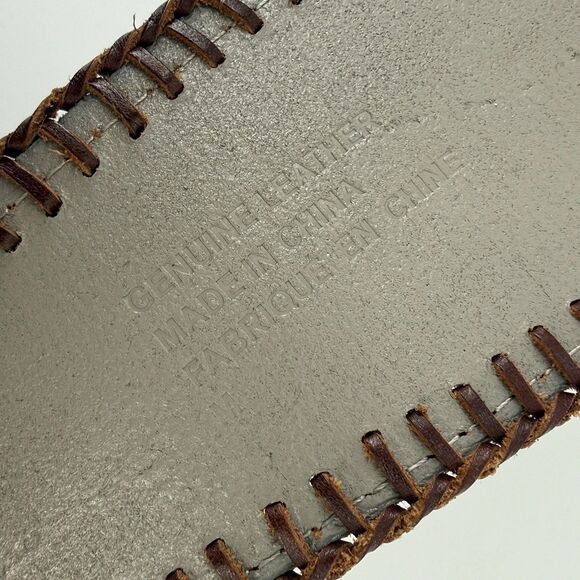 3.5" Wide Waist Leather Statement Belt Boho bohemian western equestrian multi 29 - Picture 11 of 12